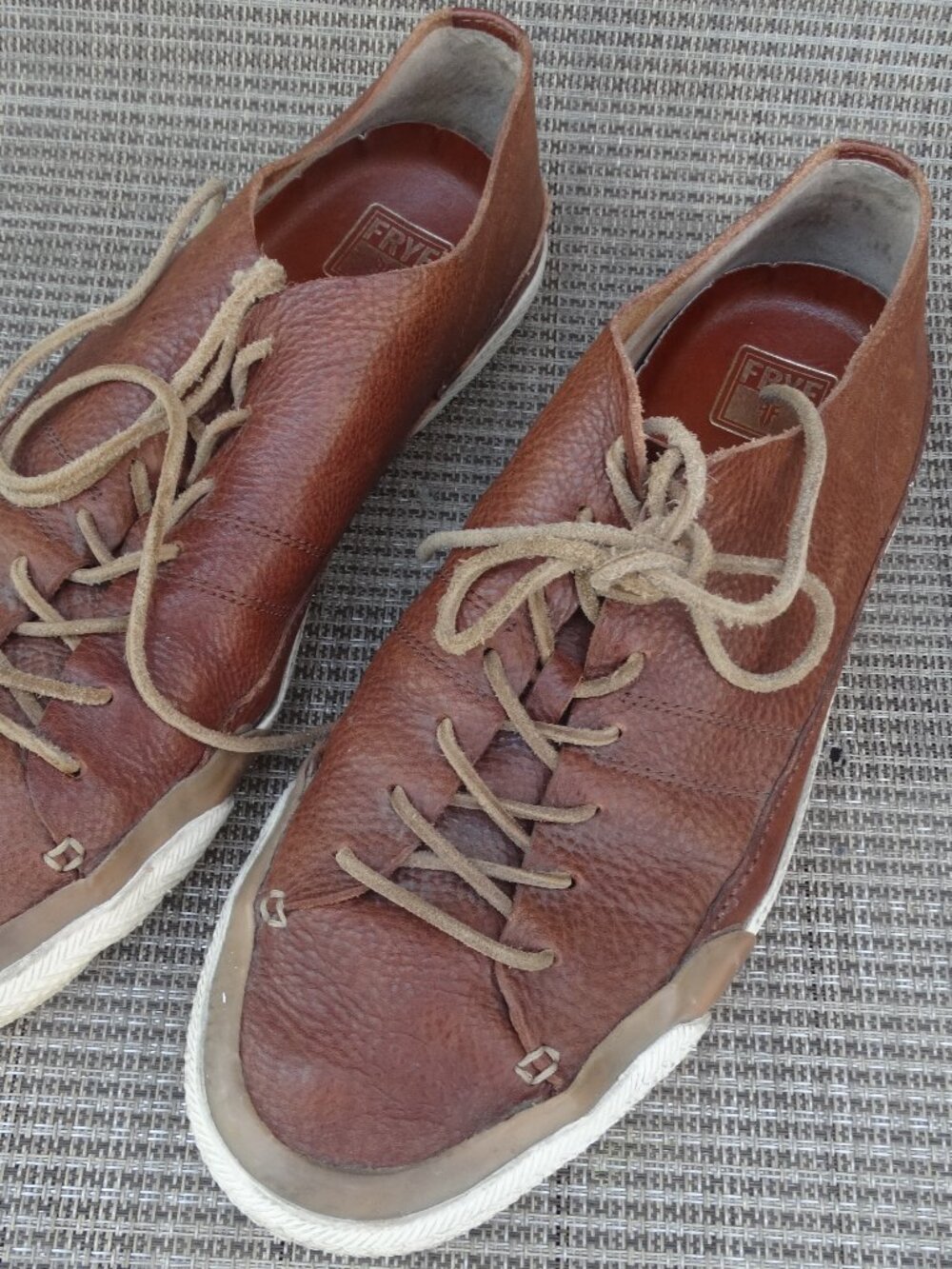 FRYE Men’s Leather GREENE Artisan Low Top Sneakers Shoes Size 12